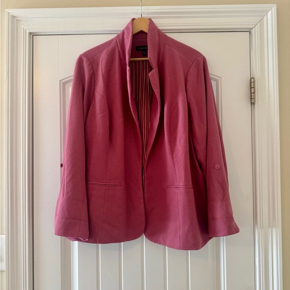 41 Hawthorn Rose Pink Blazer Jacket 3X | Stitch Fix Tailored Chic - Picture 4 of 10